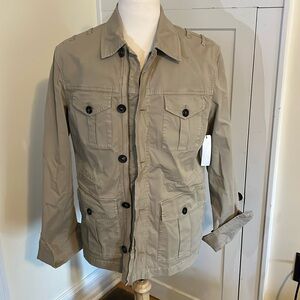 Men’s Michael Bastian tan Lightweight Utility Jacket, Size 54.  New with tags.